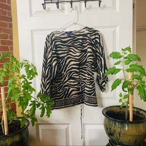Zebra print shirt